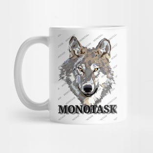 Wolf artwork by MONOTASK Mug